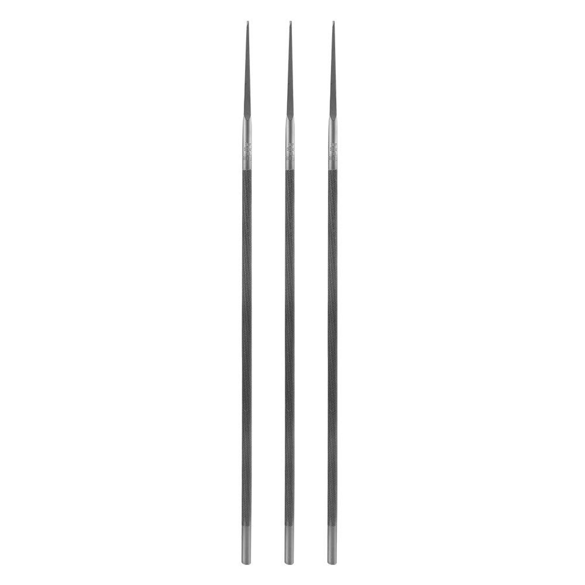 Inovra- Kettingzaag Slijper 3 Stuks - Ronde Vijl - Lagerstaal - Diameter 4,8 mm - Hoge Hardheid - Slijtvast en Efficiënt - Zaagvijl