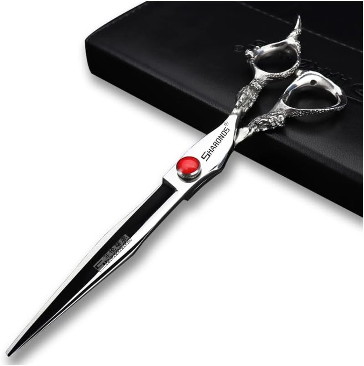 Professionele Haartrimmer en Schaar van Japan 440C - 8 Inch Plat, Perfect voor Kappers en Stylisten