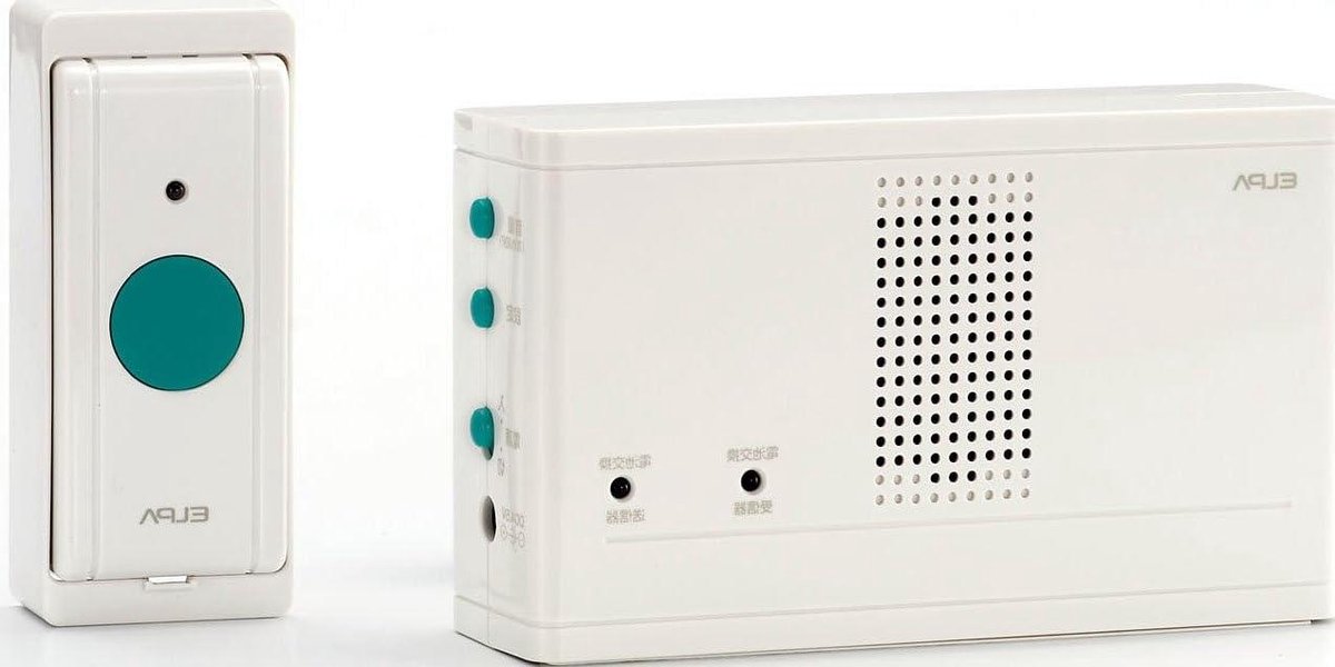 Draadloos Deurbel Systeem - Drukknop Zender Ontvanger - Toegang Melding - Eenvoudige Installatie - 24 x 11 cm - Wit