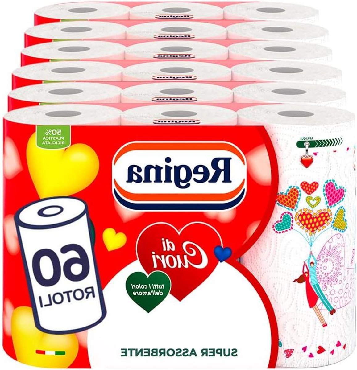Keukenpapier Rollen - Papieren Handdoeken - Huishoudelijk Gebruik - Hoge Absorptie - 60 Stuks - Wit