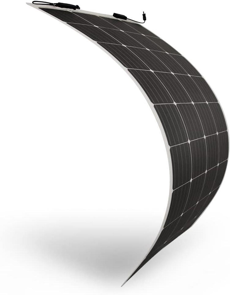 Flexibel Zonnepaneel - Monokristallijn Paneel - Energie Opwekken - Extreem Flexibel - 150x150 cm - Zwart
