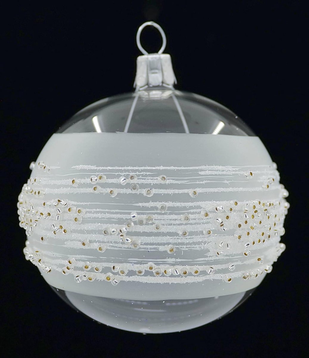 Kerstballen Set - Decoratie Ballen - Kerstboom Versieren - Mondgeblazen Glas - 6 Stuks 7 cm - Multicolor – foto 4
