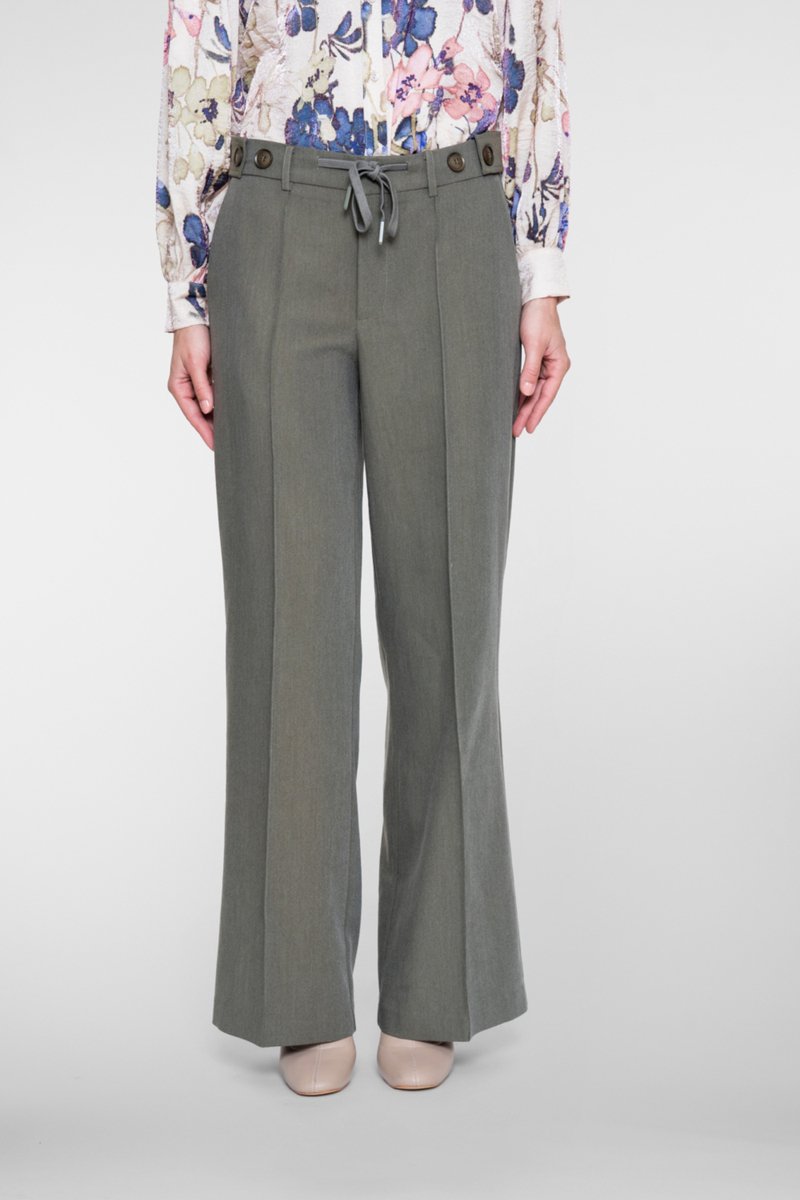 Geisha Broek Broek 61572 26 Dark Green Dames Maat - S