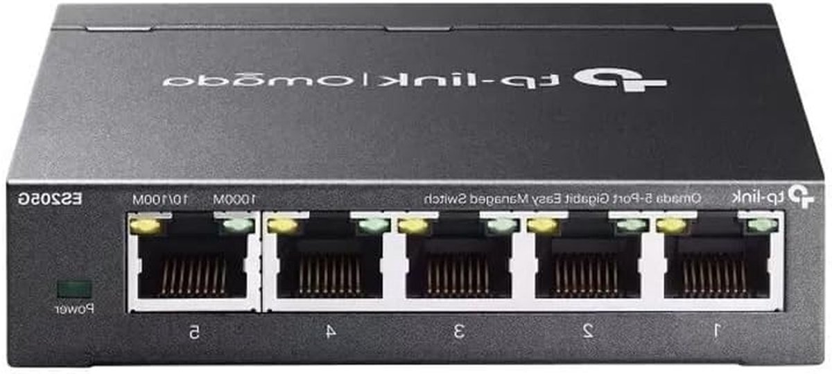 Netwerk Switch - Gigabit Hub - Netwerk Uitbreiding - Eenvoudig Beheer - 5 Poorten - Zwart