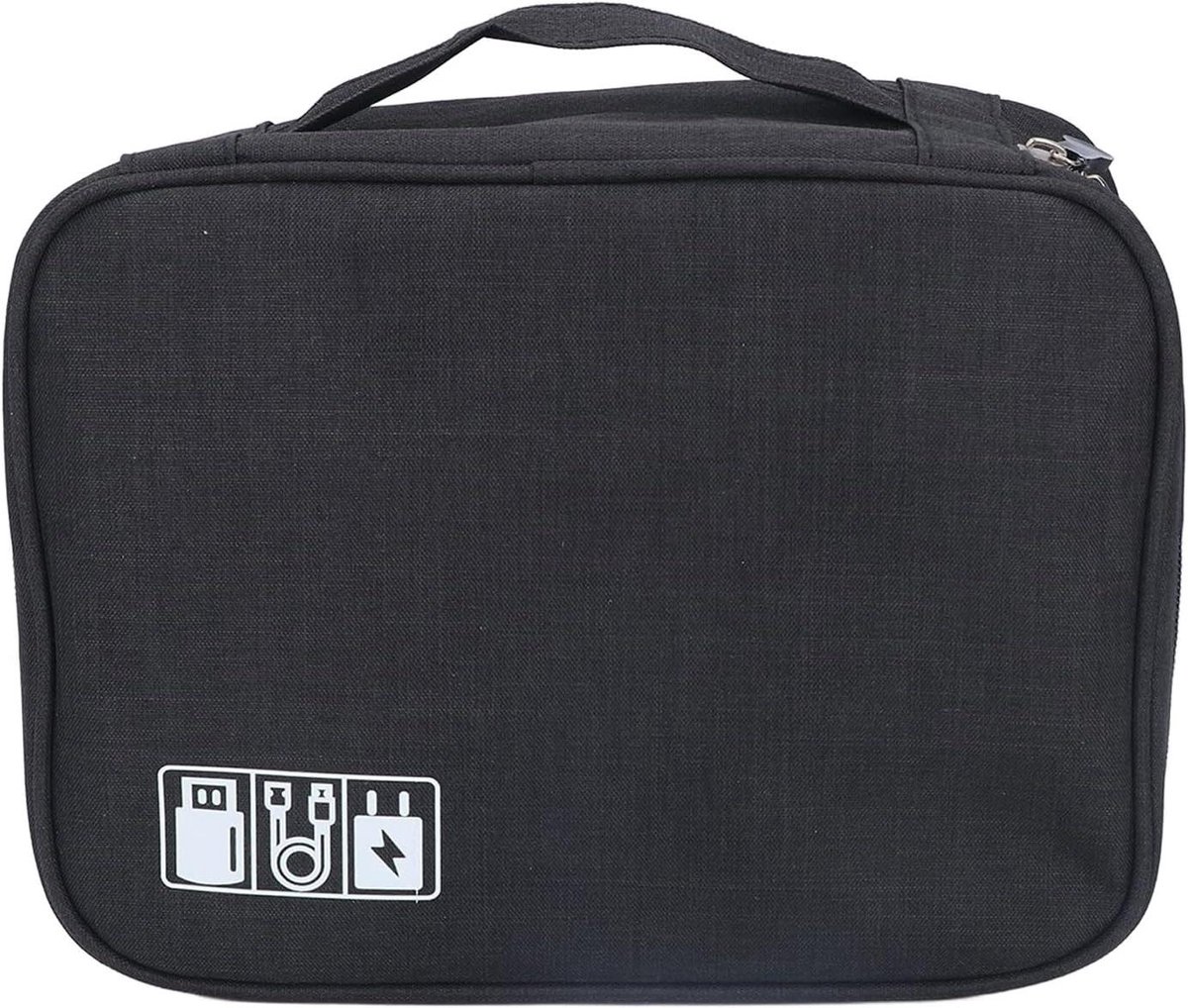 Koffiezetapparaat Tas - Draagbare Opberger - Reizen en Opslag - Versterkte Stiksels - 25 x 19 x 10 cm - Zwart
