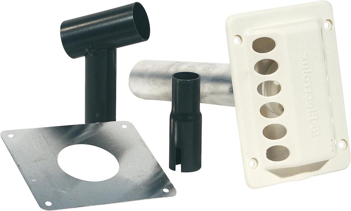 Afvoerkachel Set - Koelkast Ventilatie - Koeling Optimaliseren - Zeer Efficiënt - Tot 103 Liter - Zwart
