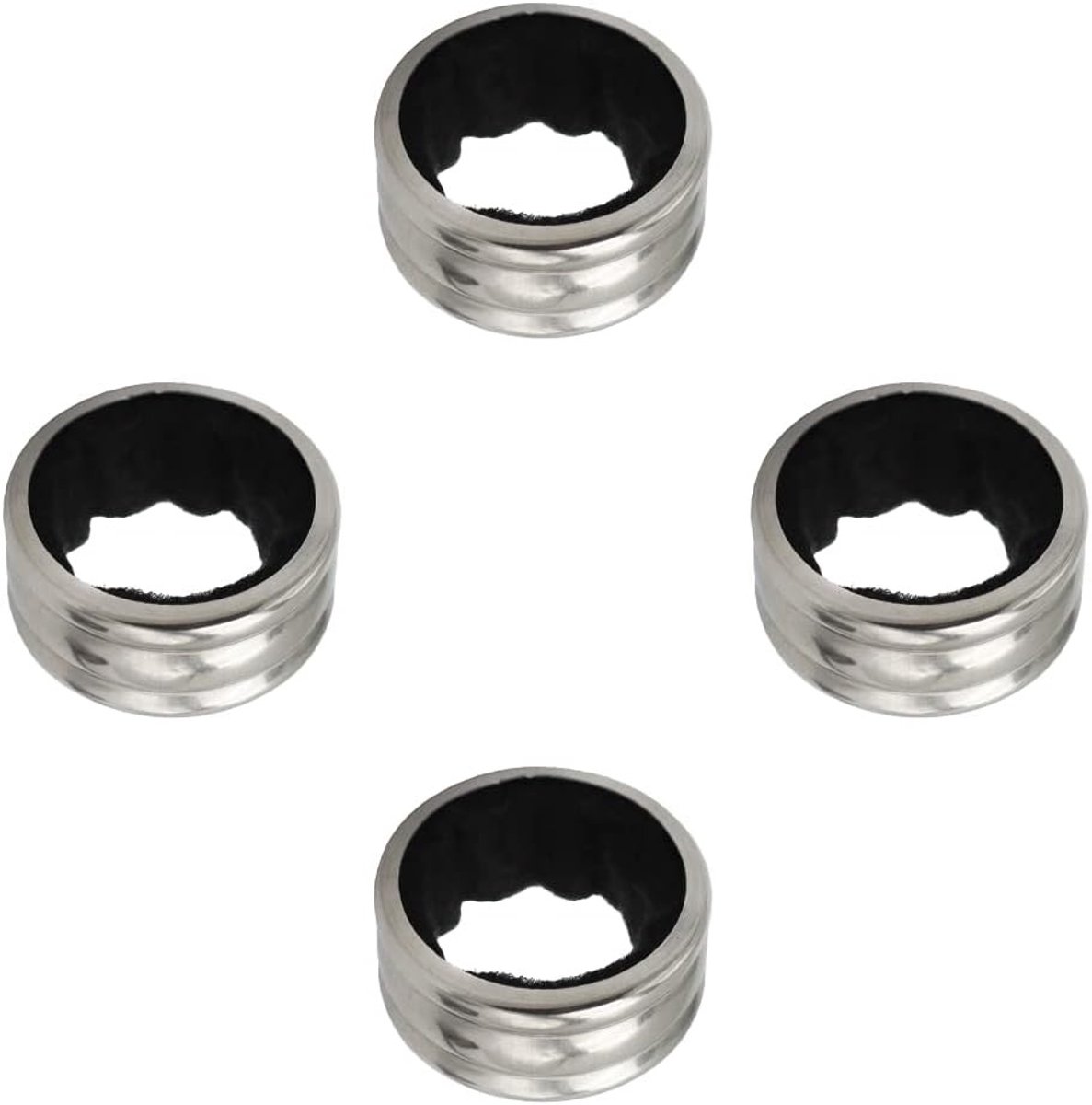 RVS Druppelring voor Wijnflessen, 4 Stuks Druppelvangers, Herbruikbare Wijnaccessoires voor een Nettere Tafel