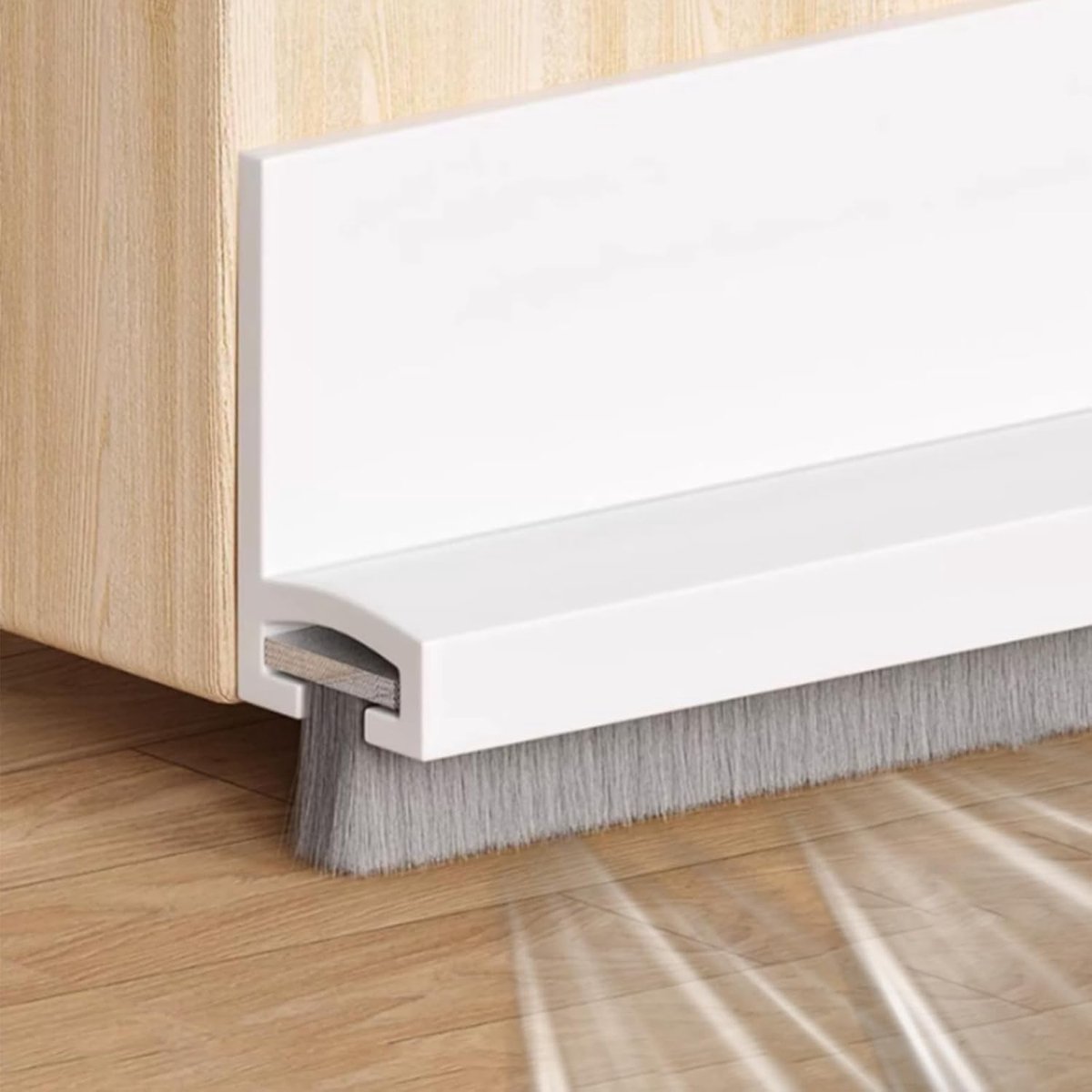 Buitenlandse deurafdichting van 55 mm met borstel, zelfklevende deurafdichtingsborstels en strips voor optimale isolatie en tochtwering