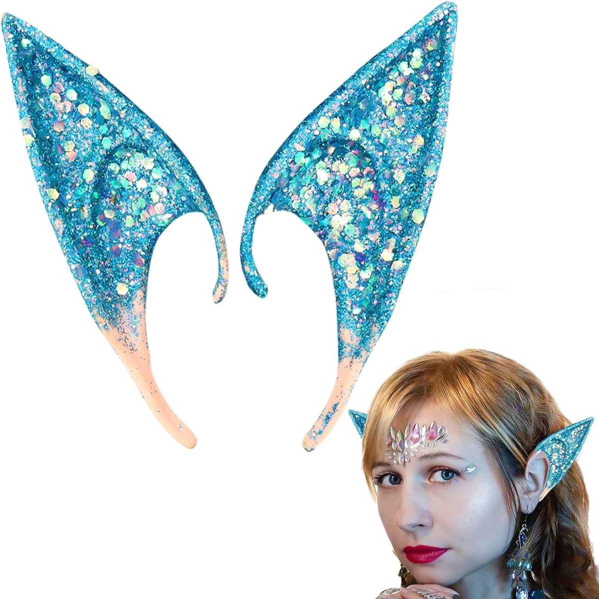 Elf Oren Kostuum Accessoires voor Cosplay en Halloween - 12 cm Gouden Elf Oren voor Feestdecoraties en Carnaval