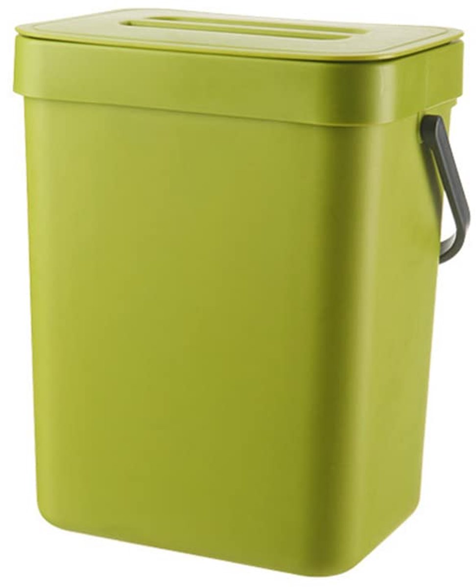 keuken compostbak 3L keuken afvalbak huishoudelijke aanrecht container met deksel voor vuilniscomposter (A)