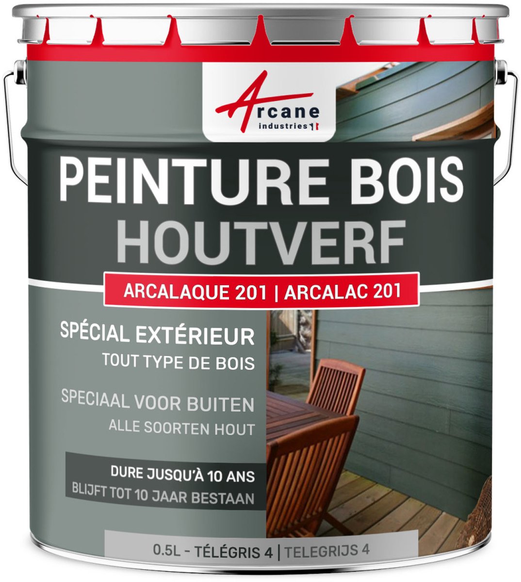 Houtverf voor buiten en binnen - ARCALAQUE 201
