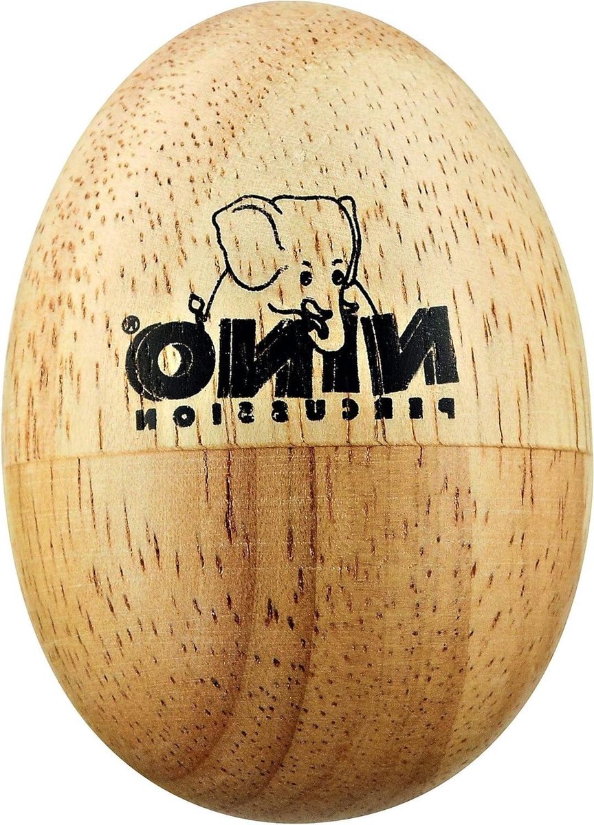 Houten Eggshaker - Eierschudder Muziek - Muziek Maken - Kleine Formaat - Small - Natuurlijk
