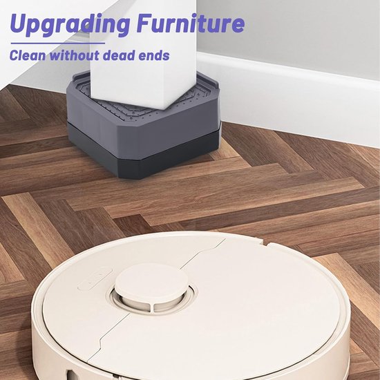 Set van 4 Meubelverhogers 4 cm Hoog - Stabiele Anti-slip Verhogingen voor Bank, Wasmachine en Tafel van Merkloos — afbeelding 4