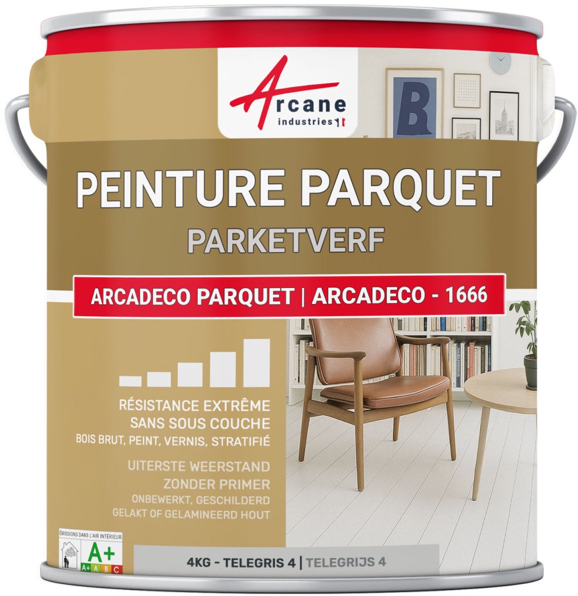 Houten parketverf, laminaatvloer: ARCADECO PARQUET