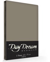 Day Dream slopen - strijkvrij - katoen - set van 2 - 60 x 70 - Grijs