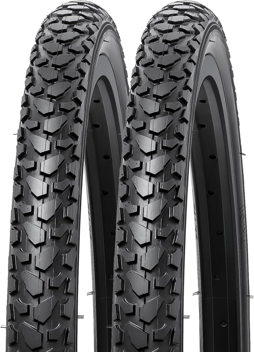 Fietsbanden en Binnenbanden - Mountainbike Banden - Outdoor Rijden - Ultra-duurzaam Rubber - 22 x 1.75 inch - Zwart