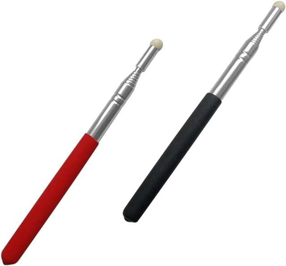 Telescopische Pointers - Presentatie Standaard - Lesgeven Presenteren - Zachte Vilt Punt - 100 cm - Zwart Rood