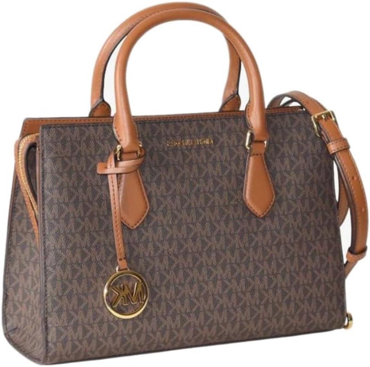 Dames Handtas - Schoudertas Satchel - Dagelijks Gebruik - Middelgrote Tas - 28 x 20 x 10 cm - Bruin