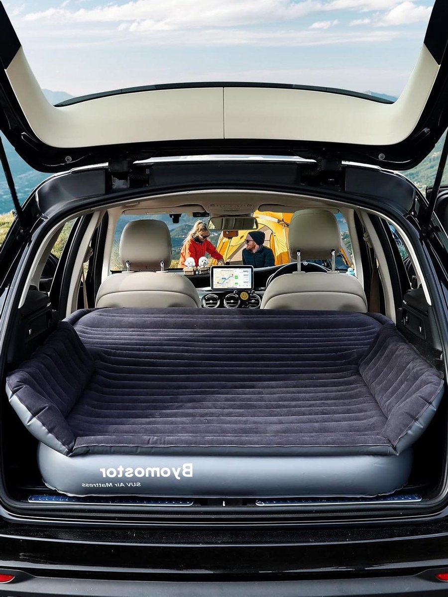 SUV Luchtmatras - Auto Luchtbed Kampeerbed - Kamperen Onderweg - Ingebouwde Draadloze Pomp - 192 x 131 x 18 cm
