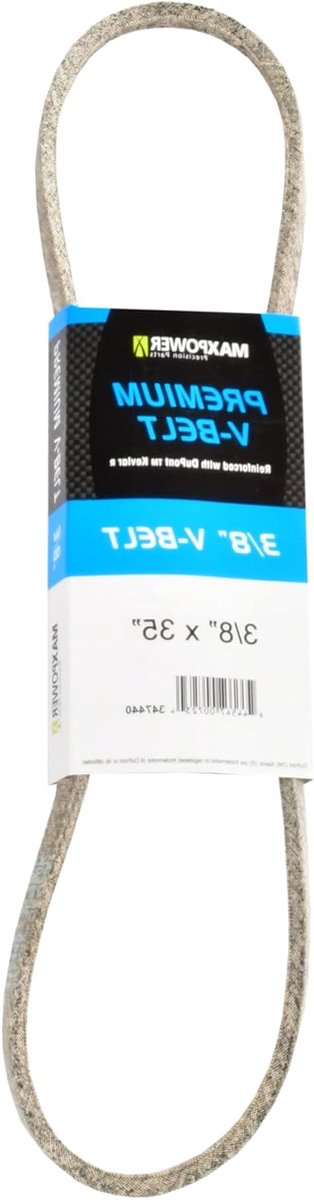 Aandrijfriem - V-riem Tuinmachine - Gazonmaaier Onderhoud - Kevlar Versterkt - 3/8" x 35" - Zwart