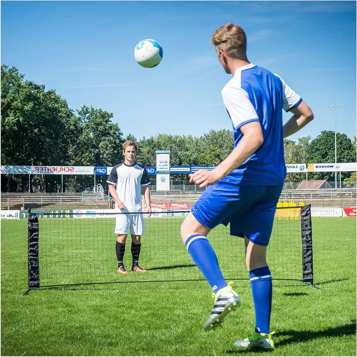 Voetbaltennis Set - Voetbal Tennis - Sport Training - Eenvoudige Montage - 6 meter - Zwart