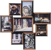 Fotolijst 8 Foto's - Collage Frame - Muurdecoratie - Meerdere Insteekvakken - 48 x 48 cm - Multicolor