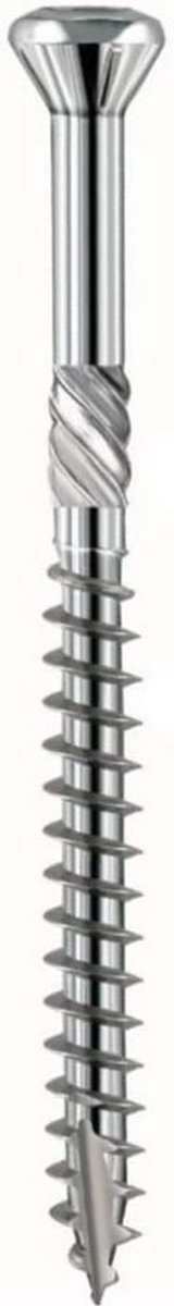 Terrasschroeven Roestvrij Staal - Houtschroeven Buiten - Terras Bouwen - Hoger Breukkoppel - 5 x 80 mm - Roestvrij Staal