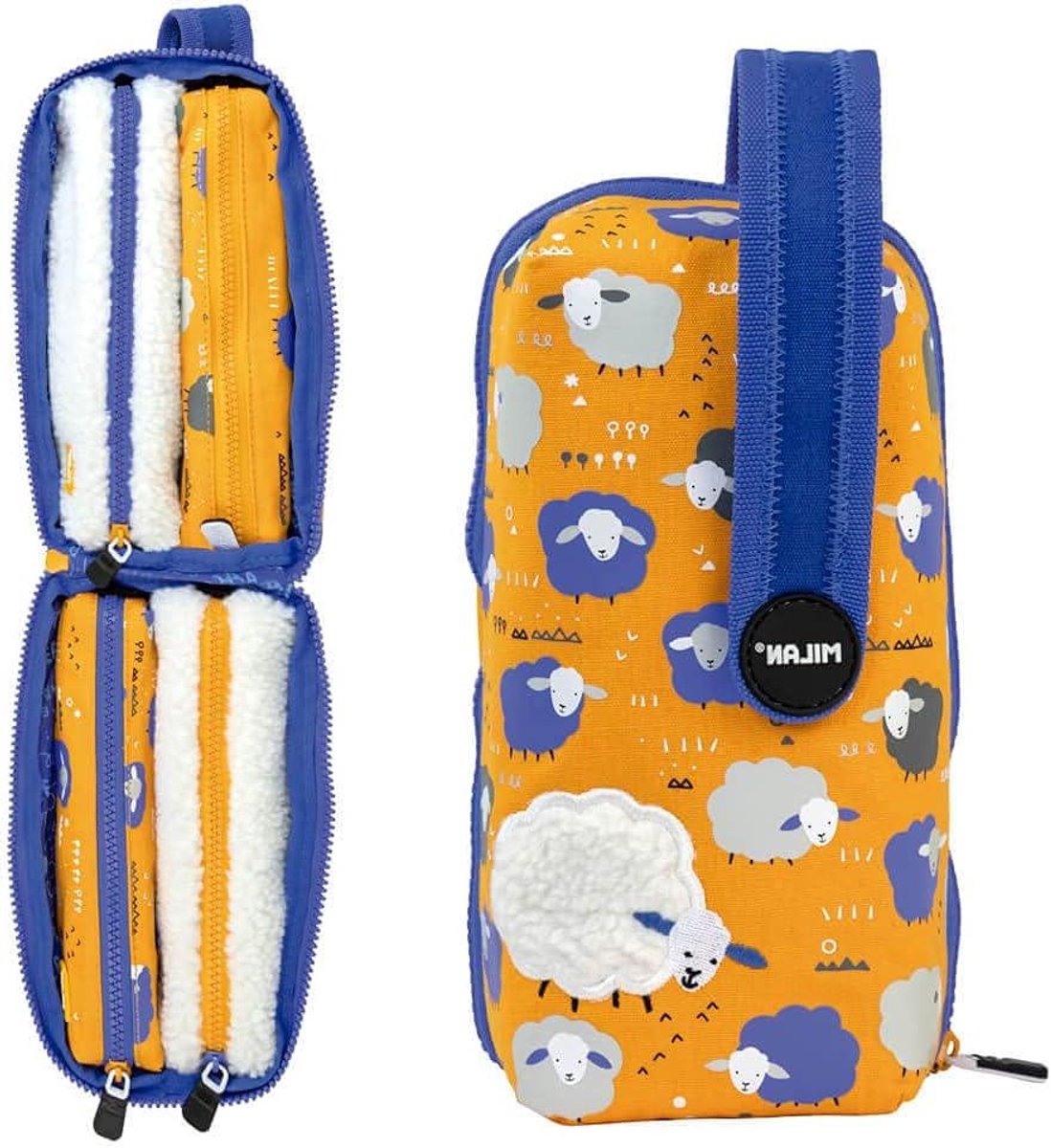 Pennenetui Set - Etui Met Inhoud - Schoolspullen Organiseren - Speciale Be Wool Serie - 31 Stuks - Oranje