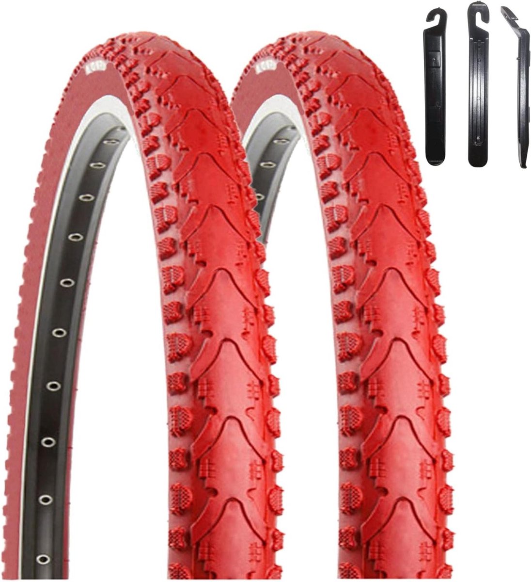 Fietstband Kenda - Fietsband Mante - Comfortabel Fietsen - Brede Center Strip - 40-622 - Rood