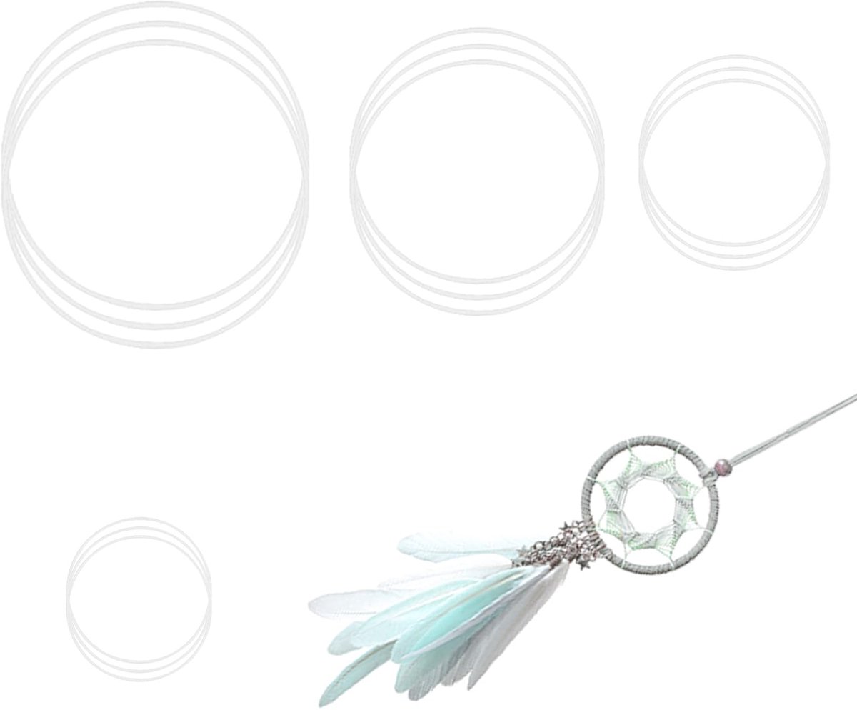 Metalen krans wit, metalen ijzeren slinger, doe-het-zelf ring, Lord of the Rings decoratie voor bruiloft, thuis, kerstdecoratie