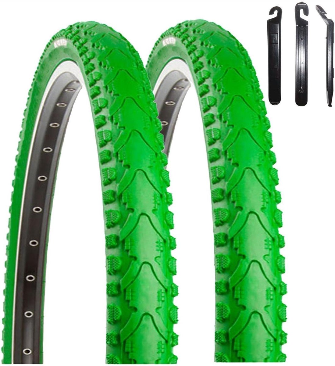 Fietsband Groen - Banden Fiets - Comfortabel Fietsen - Brede Middenbrug - 40-622 - Groen