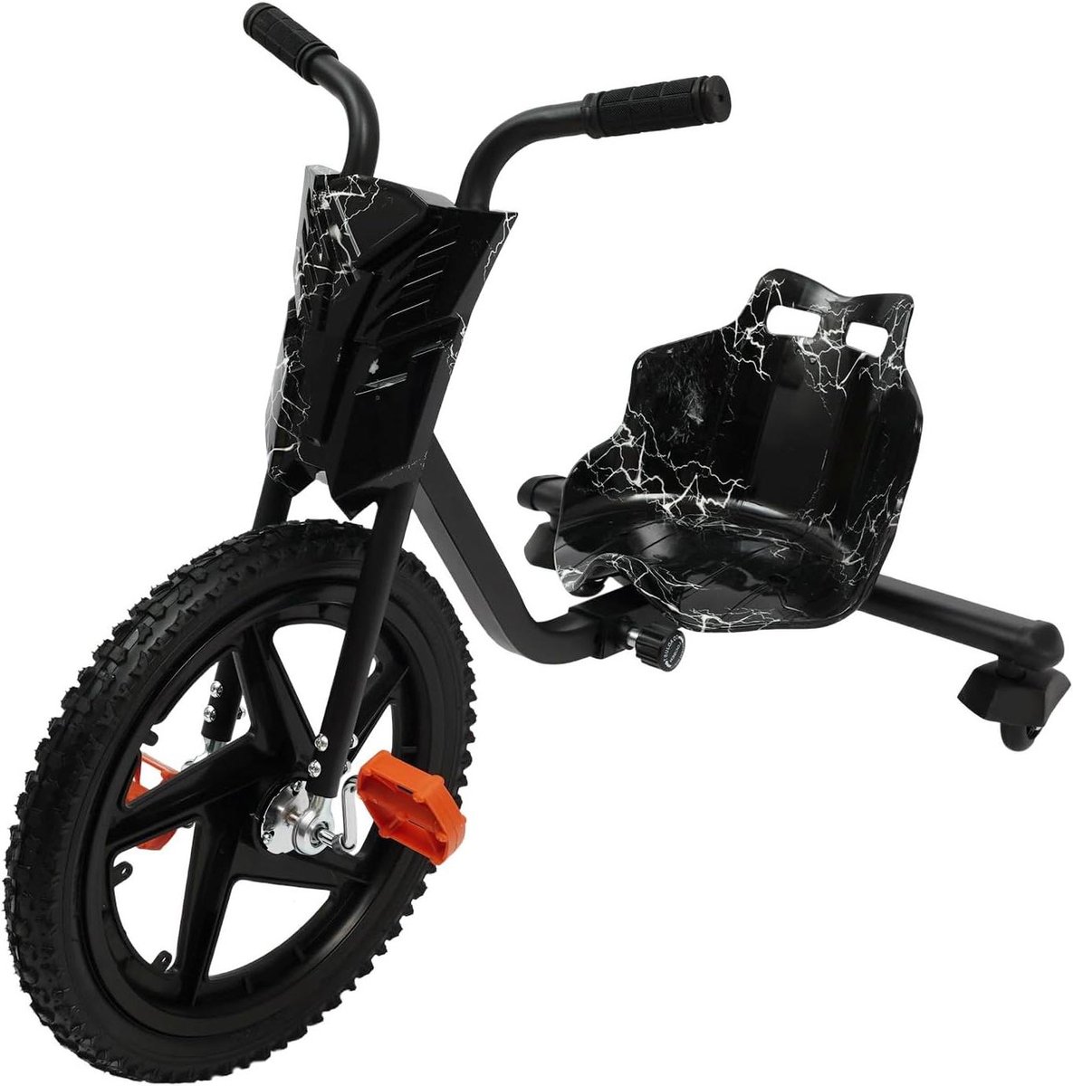 Drift Trike Kinderen - Glijfiets Driewieler - Spannend Spelen - Verstelbare Lengte - Max 80 kg - Zwart