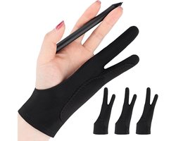 Tekening Handschoen – Kunstenaarshandschoen Grafische Tablet – Digitaal Tekenen – Anti-Touch Ontwerp – 16 x 7 x 1.5 cm – Zwart