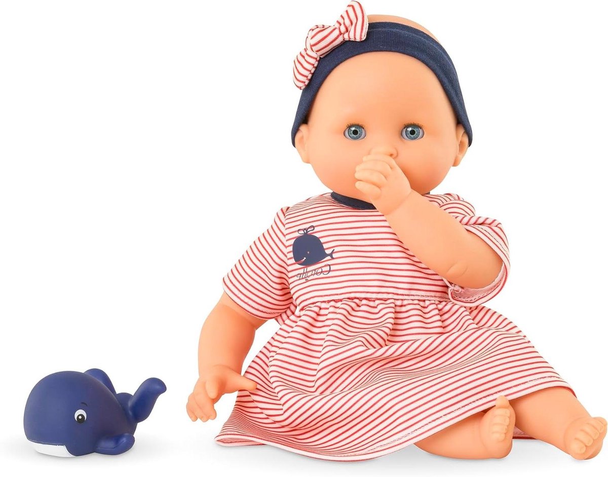 Babypop Calypso - Zwem pop - Waterpret - Zachte vinyl - 30 cm - Rood