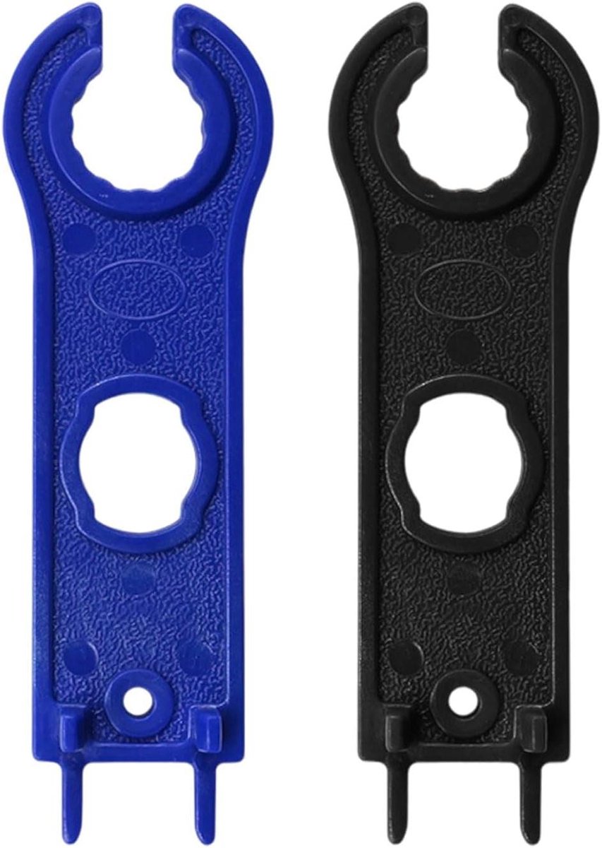 Zonneconnector Sleutel - Verwijderingsgereedschap Montagegereedschap - Zonnepanelen Installeren - Dubbele Snelspanner - 12 cm - Zwart