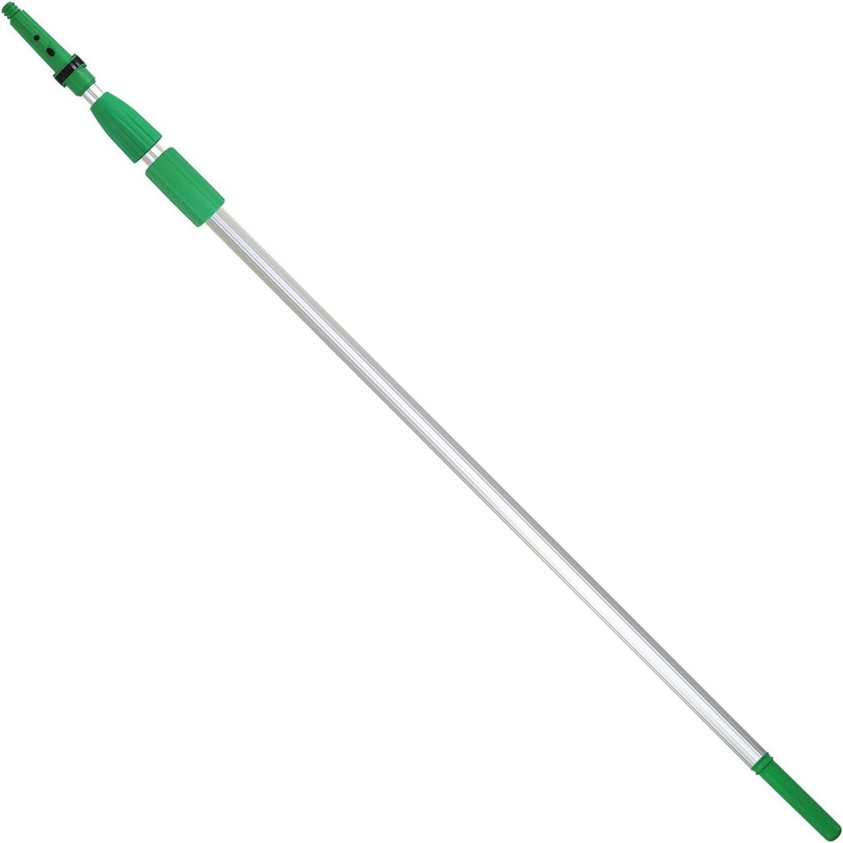 Telescoopsteel - Uitschuifbare steel - Ramen Zemen - Modulair Systeem - 3.7 meter - Zilver