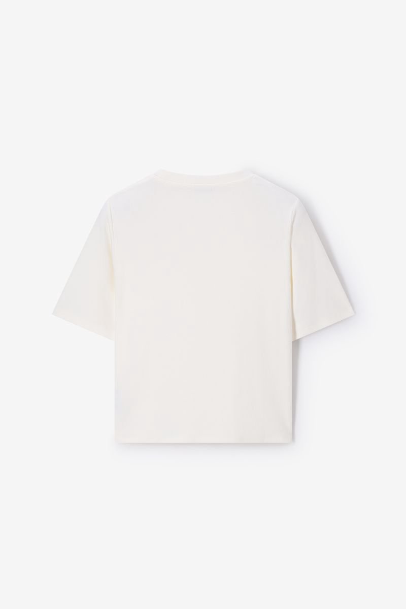 Sissy-Boy - Wit rib T-shirt