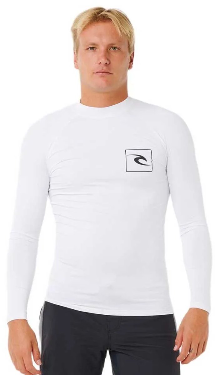 Rip Curl Streamline Upf Rash Guard Met Lange Mouwen Man Wit