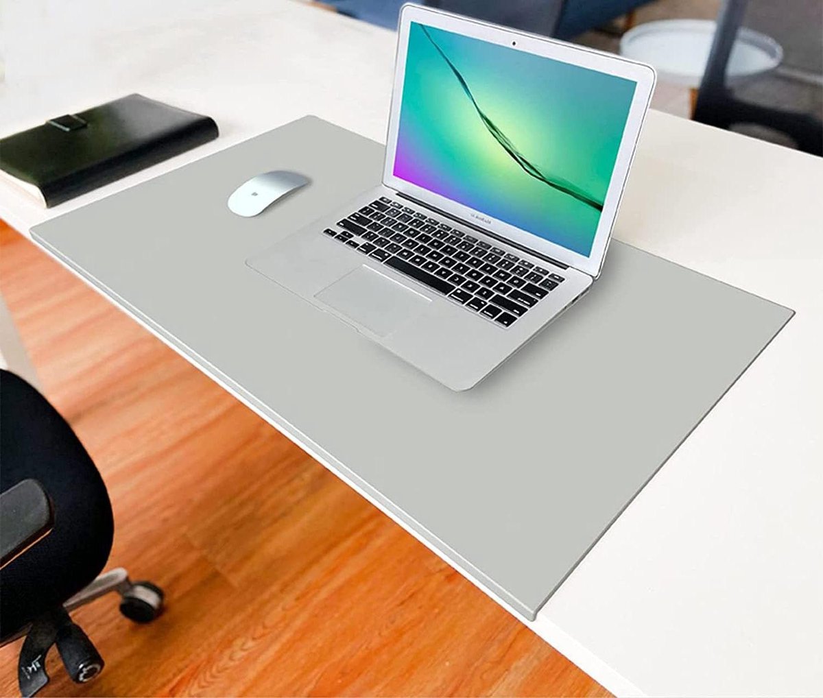 Bureauonderlegger - Schrijfmat Tafelmat - Bureau Beschermen - Antislip Randbescherming - 100x50cm - Grijs