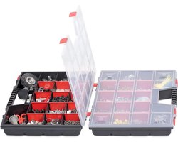 Gereedschap Organizer - Opbergkist - Gereedschap Opbergen - Sterke Polymix Body - 45 x 38 x 13.5 cm - Corto