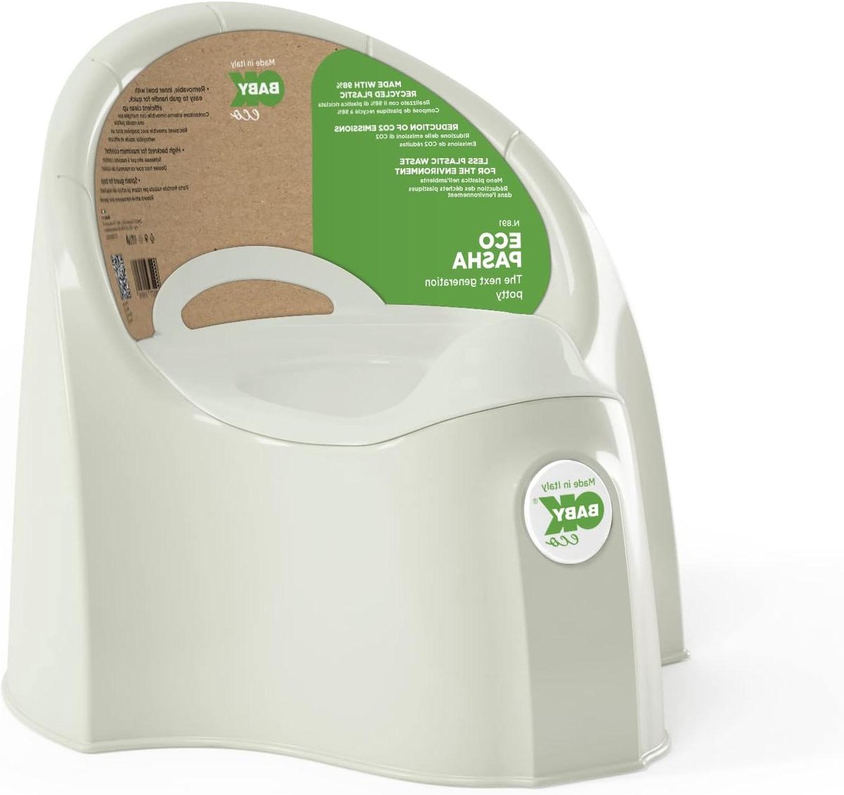 Potty Chair - Trainingspotje Baby - Zindelijkheidstraining - Gemaakt van gerecycled plastic - 33.5 x 31 x 36.5 cm