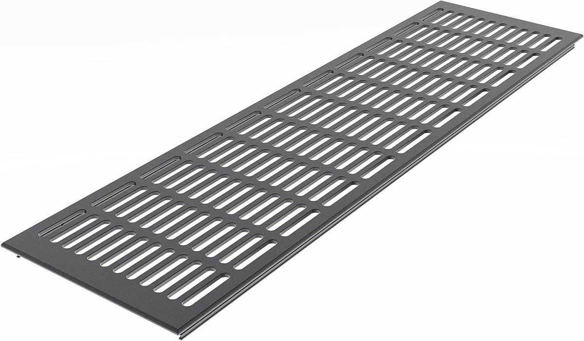 Ventilatie rooster - Lucht rooster - Ruimtes ventileren - Poedercoating antraciet - 150 mm breed - Antraciet