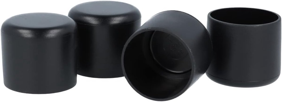 Ronde buiskappen - Stoeldop eindkap - Meubels beschermen - Gemaakt in Duitsland - 4 stuks 15 mm - Zwart
