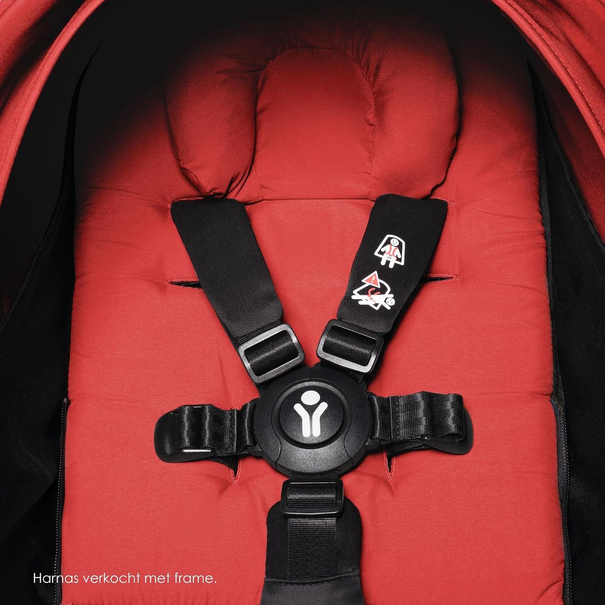 Baby Reiswieg - Draagbare wieg Reiswieg - Babyvervoer - Compact opvouwbaar - 52 x 44 x 18 cm - Rood thumbnail 5