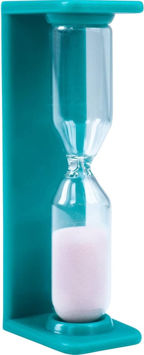 Tandenborstel Timer - Zandloper Tandenpoetsen - Tandenpoetsen Motiveren - 2 Minuten Indicatie - 1 Stuk - Turquoise