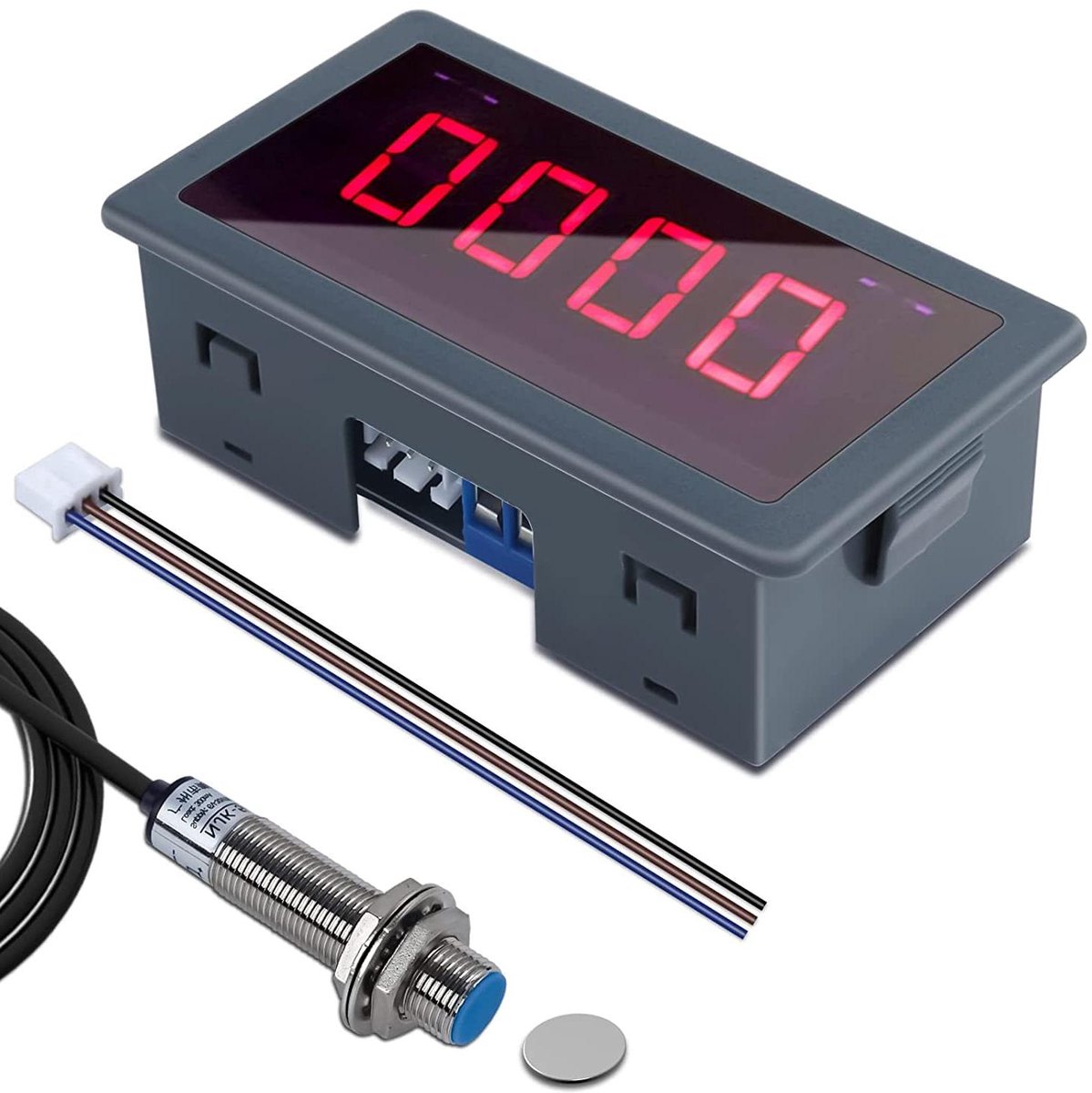 Digitale Toerentalmeter - Snelheidsmeter - Industriële Meting - Hoge Precisie - 10-9999 RPM - LED Display