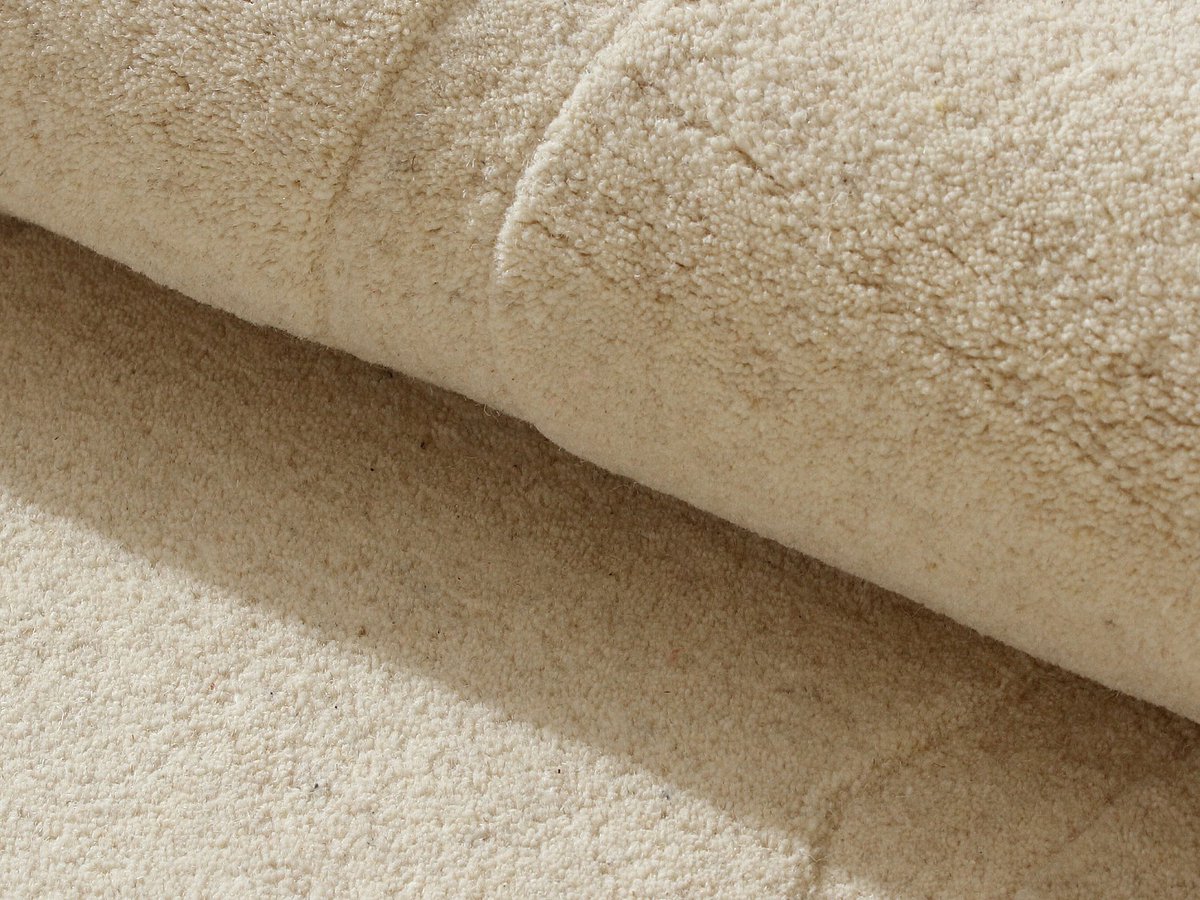 Vente-unique Asymmetrisch getuft vloerkleed 100% wol - 160 x 230 cm - Beige - 2200g/m² - UPEGA