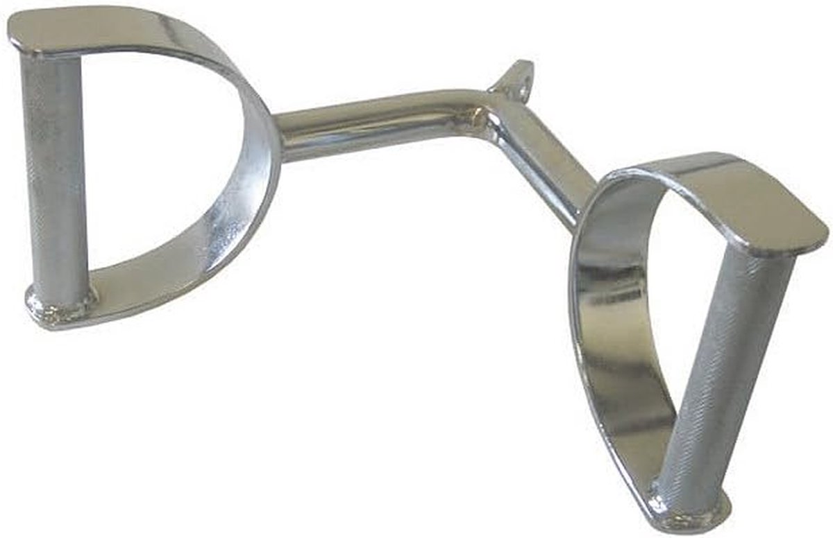 Roeigreep - Handgreep voor roeien - Kracht trainen - Draaischarnier - 38.4 cm - Zilver