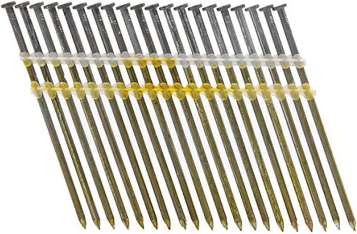 Stootkopnagels - Stripnagels RVS - Houtverbindingen Maken - Ronde Kop - 34 x 100 mm - Blank