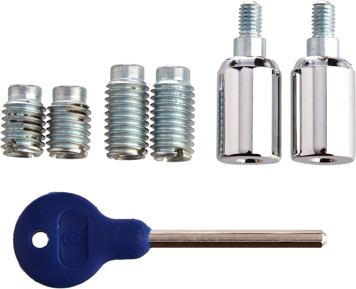 Raamstop - Raambegrenzer Deurstop - Ventilatie Bevestigen - Met Sleutel - 25 mm x 16 mm - Gepolijst chroom